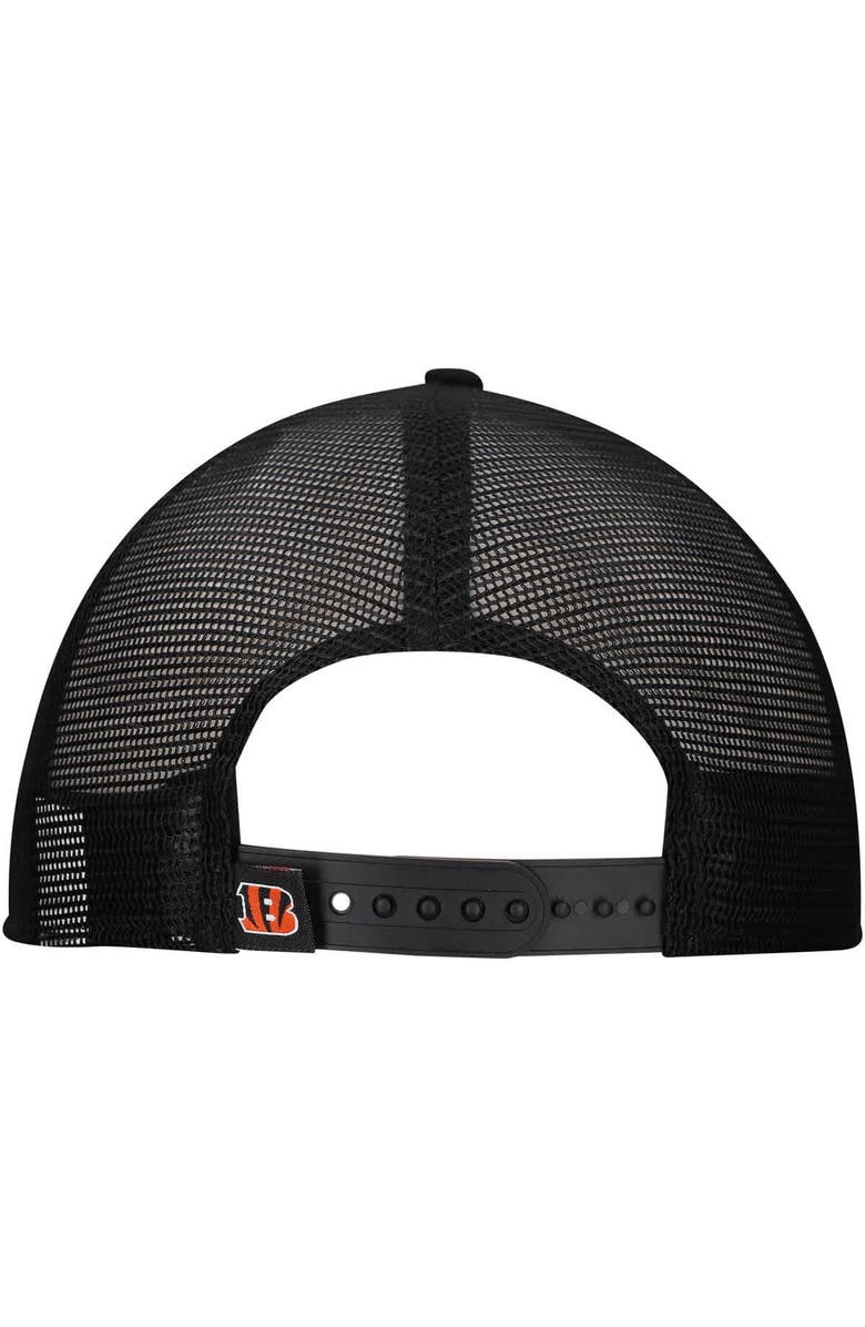 New Era Men's New Era White/Black Cincinnati Bengals Distressed 9FIFTY A-Frame Snapback Hat, Alternate, color, White