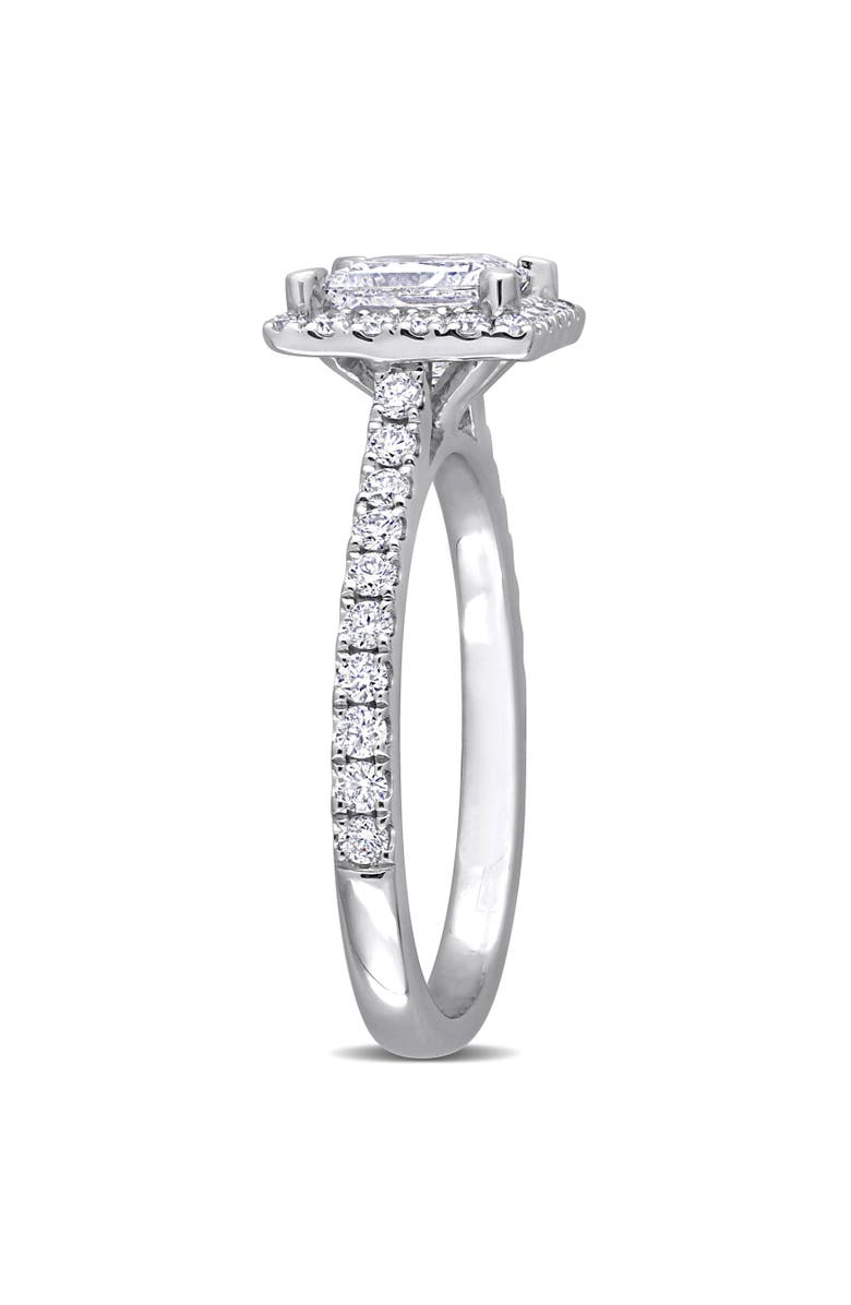 Julianna B. 1-1/2 CTW Lab-Grown Diamond Princess Halo Ring 14k, Alternate, color, White Gold