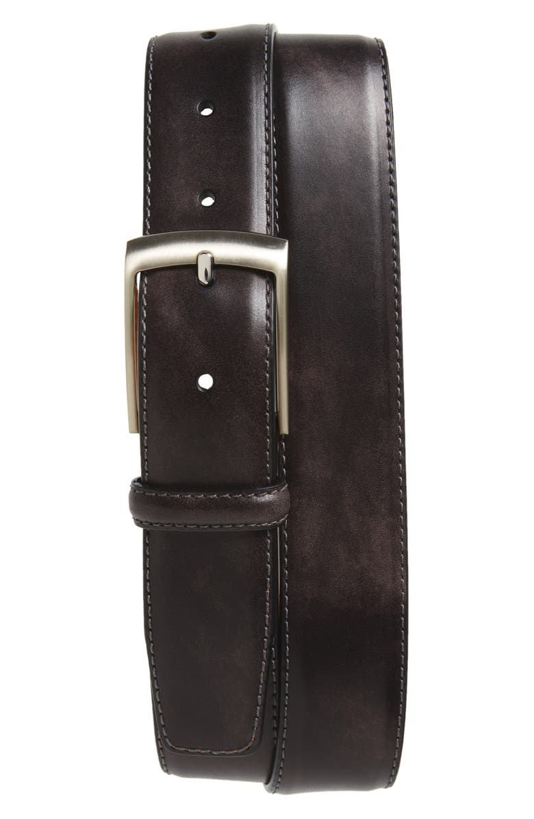 Magnanni Tabon Leather Belt, Main, color, 