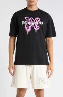 Palm Angels Logo Graphic Cotton T-Shirt