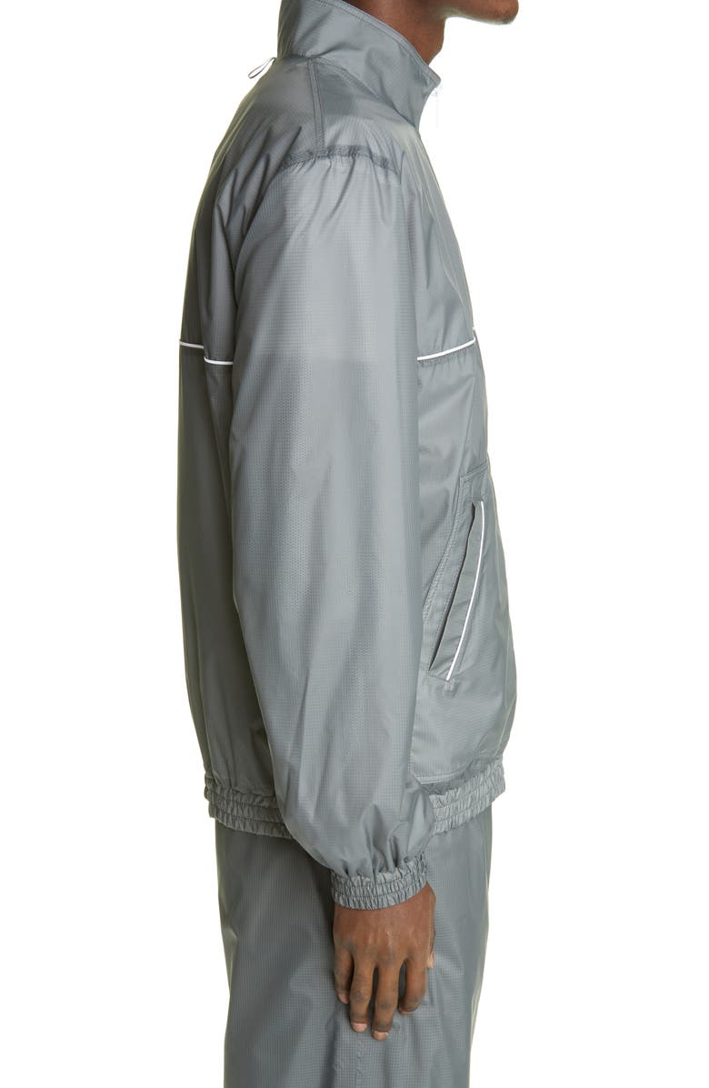 Thom Browne Oversize Zip Front Track Jacket, Alternate, color,