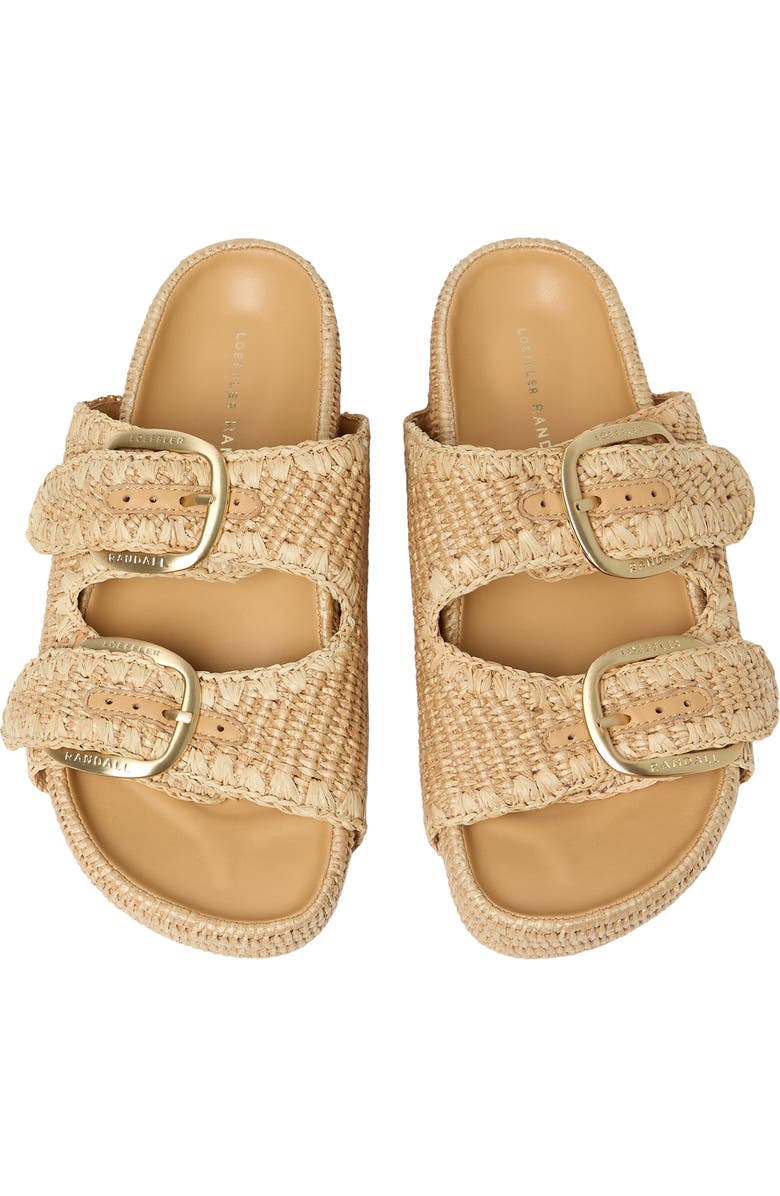 Loeffler Randall Nico Platform Wedge Slide Sandal, Alternate, color, Natural/ Natural