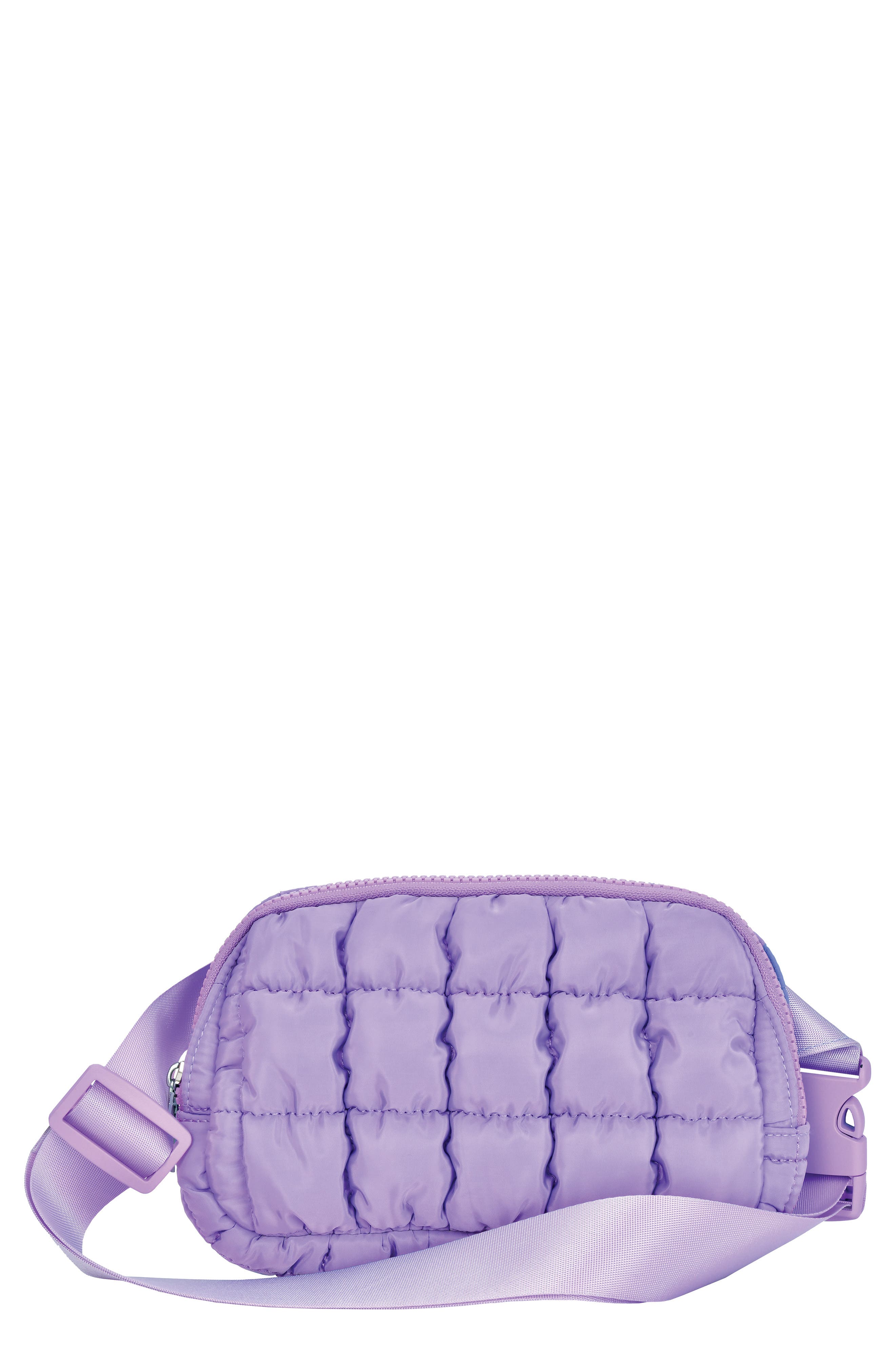 Iscream Kids
 Vivid Violet Quilted Nylon Belt Bag, Main, color, 