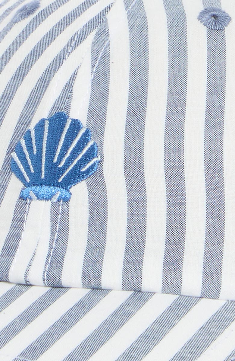 FRASIER STERLING Low Tide Cotton Canvas Baseball Cap, Alternate, color, Cloud Seersucker