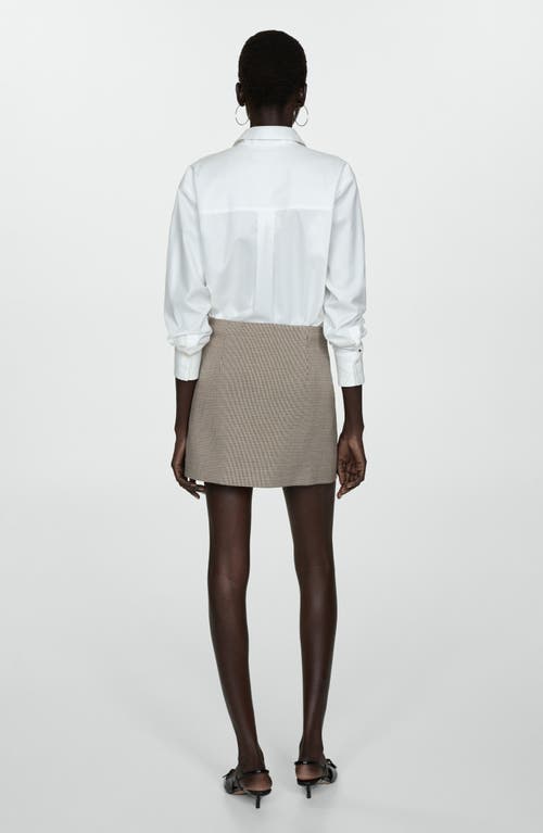 Shop Mango Houndstooth Miniskirt
