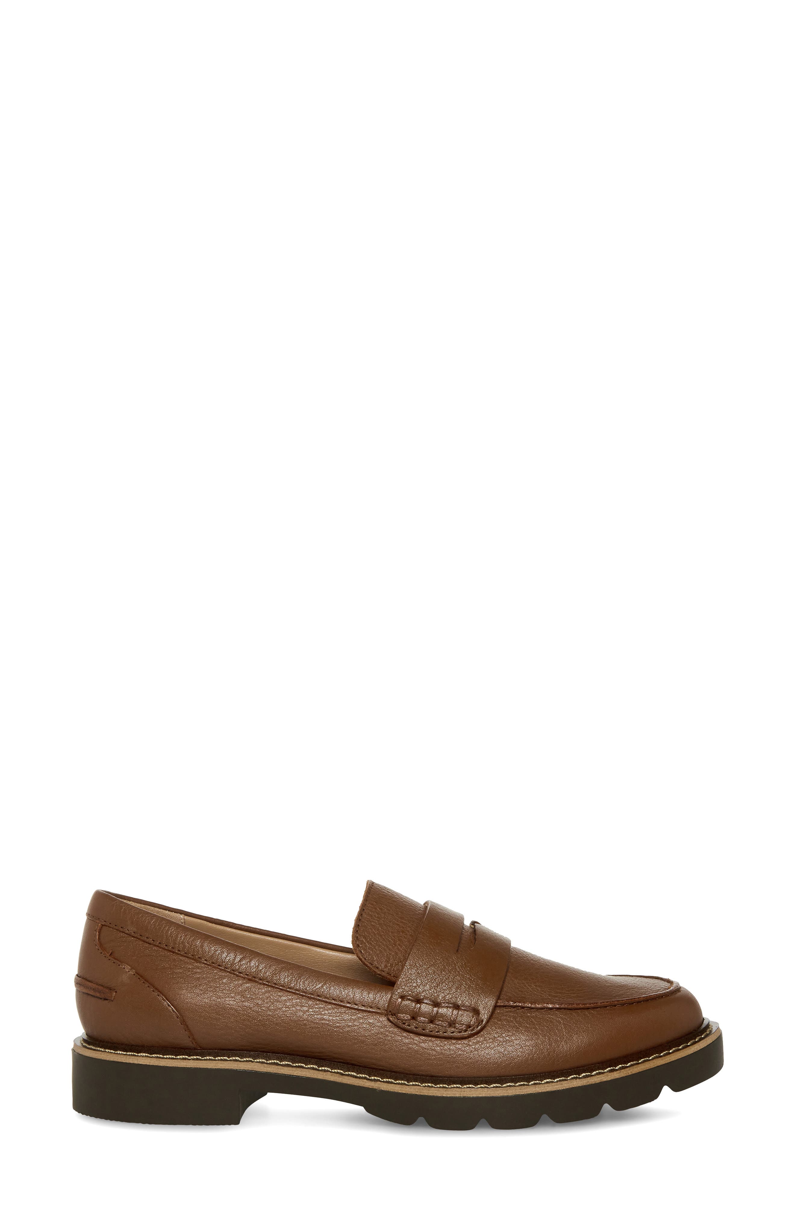 Waterproof Penny Loafer, Alternate, color, LIGHT BROWN LEATHER