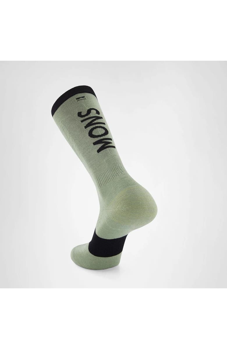Mons Royale Atlas Merino Snow Sock, Alternate, color, Willow