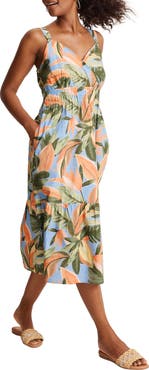 Tommy Bahama Beach Blooms Sleeveless Midi Dress