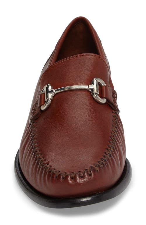 Robert Zur Elton Bit Loafer In Dark Luggage Leather