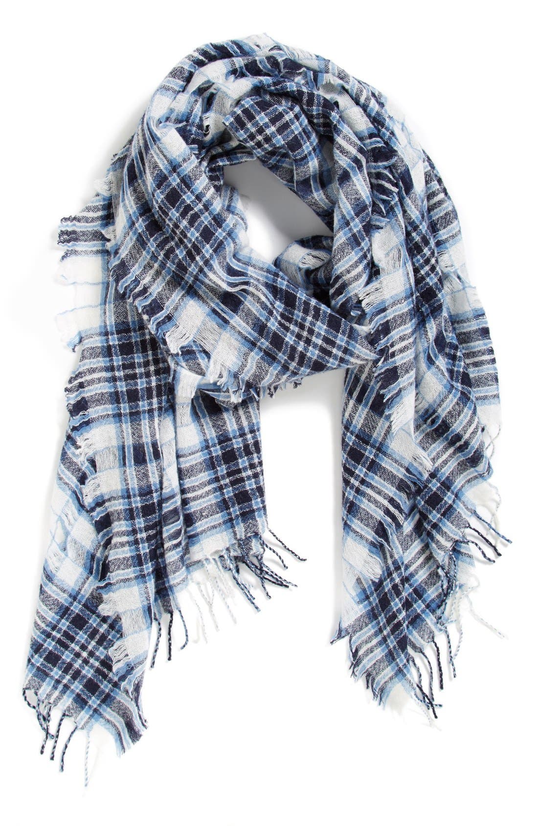 Madewell 'Fulton Plaid' Open Weave Scarf (Women) | Nordstrom