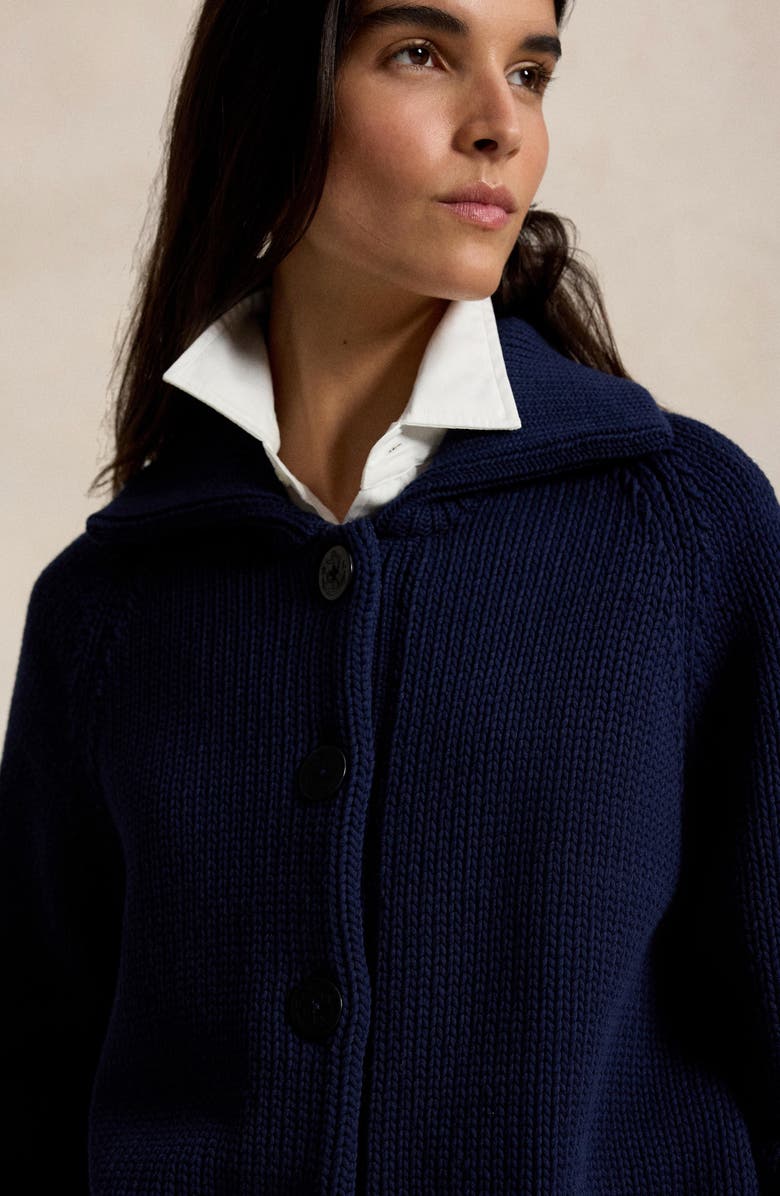 Polo Ralph Lauren Cotton Blend Cardigan, Alternate, color, Cruise Navy