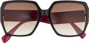 Love Moschino LM104 59mm Gradient Square Sunglasses