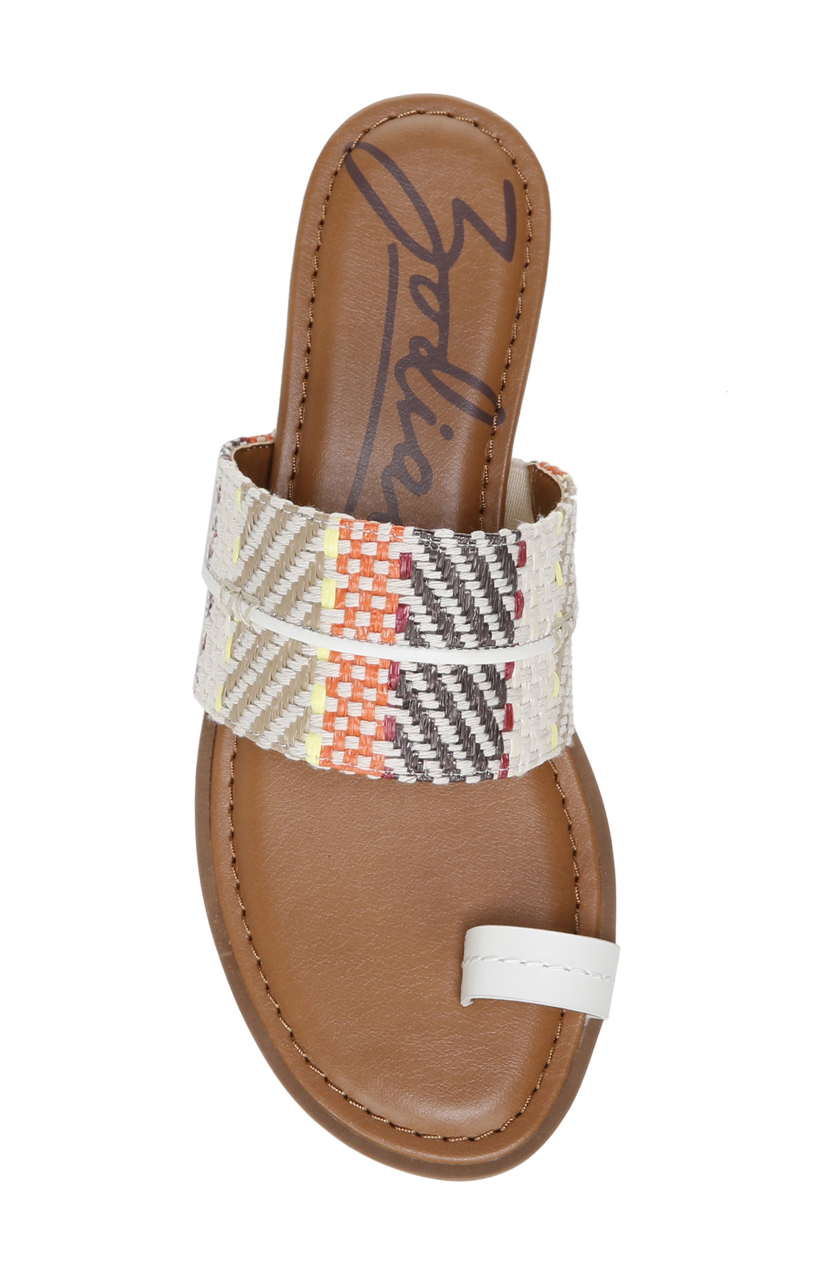 Adelanto Wedge Slide Sandal, Alternate, color, NATURAL MULTI LEATHER