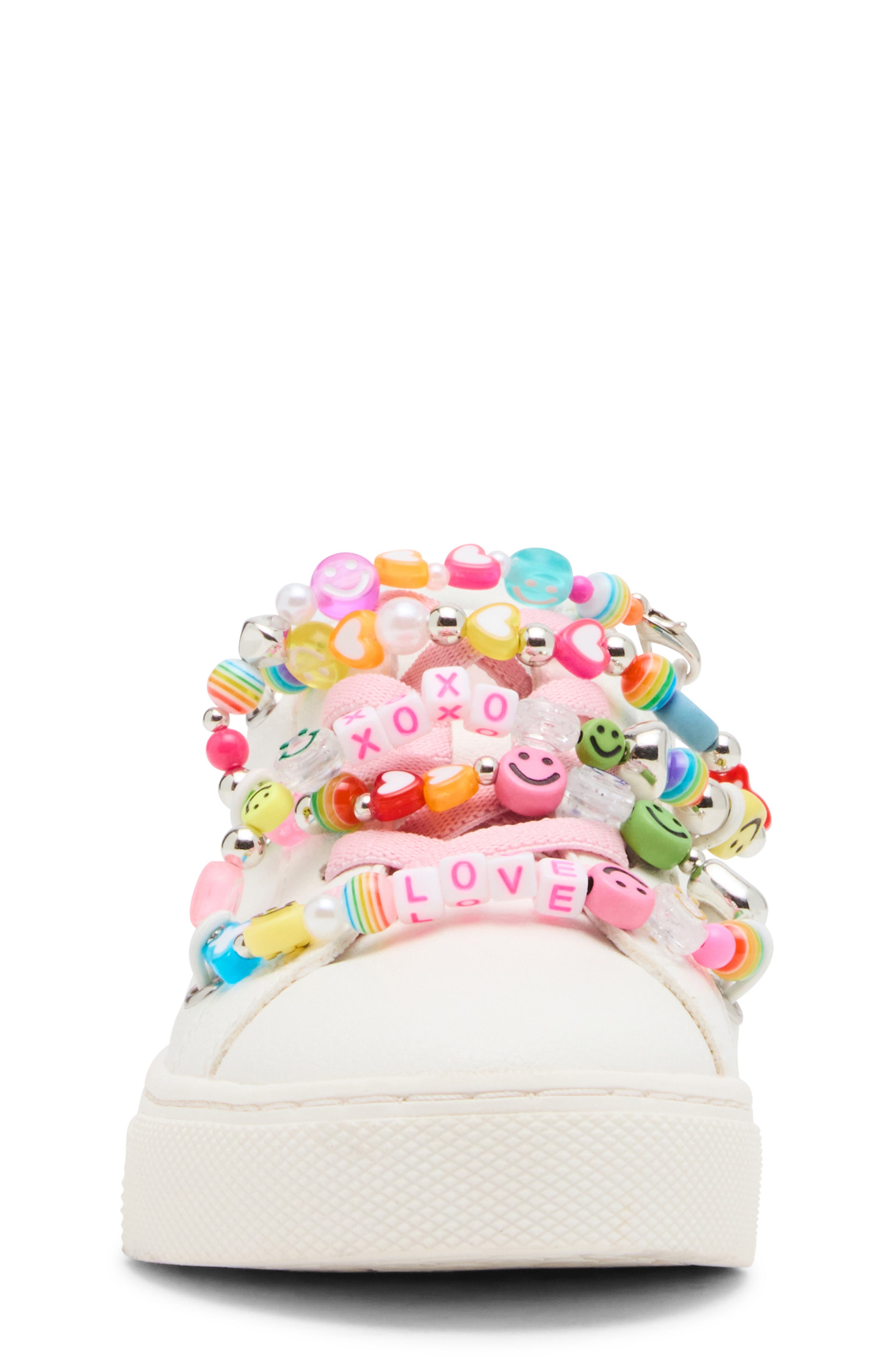 Kids' Jhushed Sneaker, Alternate, color, WHITE