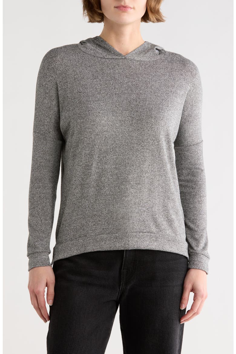 High-Low Hoodie, Main, color, GREY SPLASH