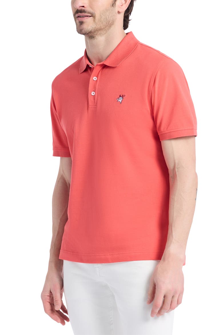 Devil Cotton Polo, Alternate, color, CORAL