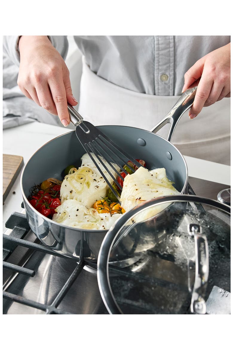 Valencia 11-Piece Stainless Steel Cookware Set, Alternate, color, STAINLESS STEEL