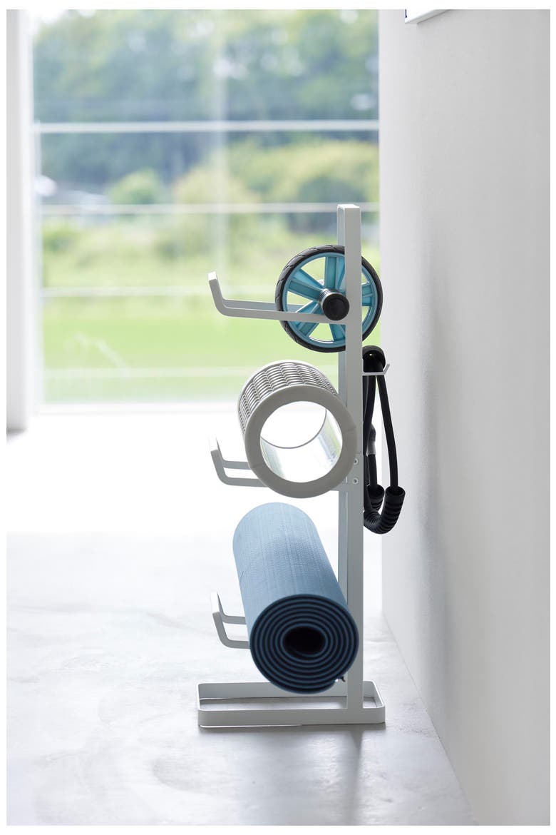 Fitness Equipment Storage Rack, Alternate, color, WHITE