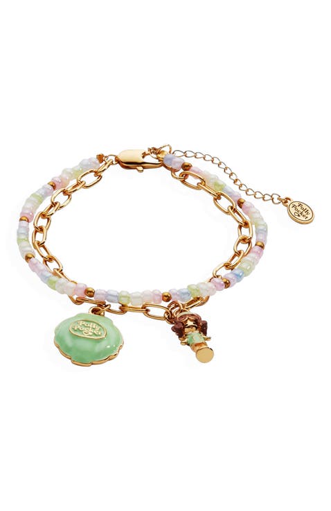 Polly Pocket 2 Row Charm Bracelet