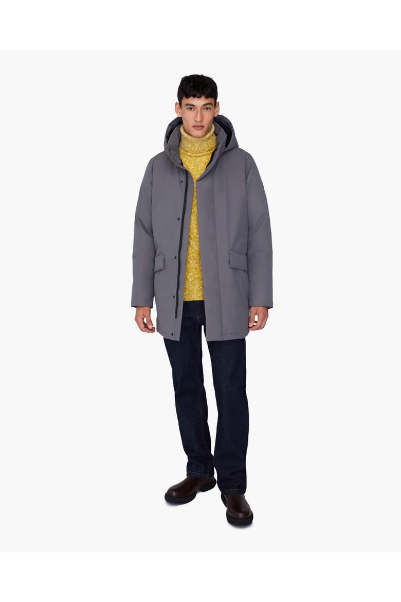 CHAMPLAIN | Hooded Down Winter Jacket, Alternate, color, Steel Grey