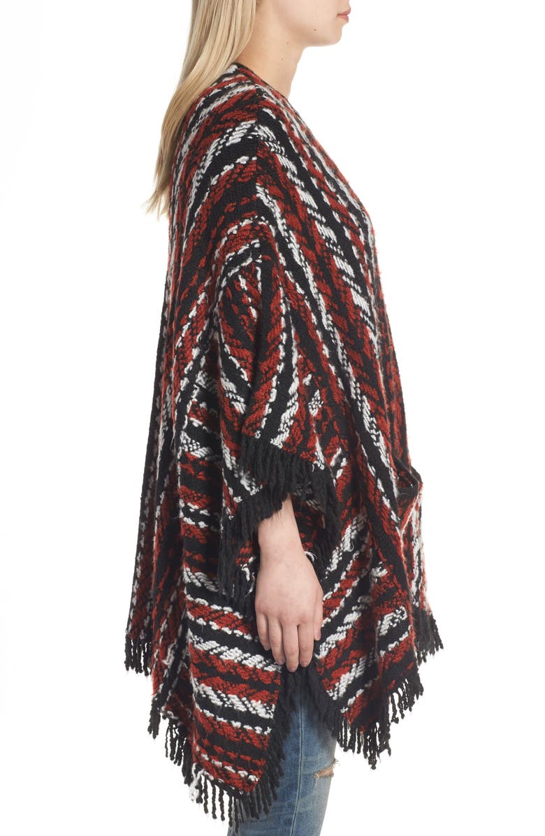 Treasure & Bond Pattern Mix Poncho, Alternate, color,