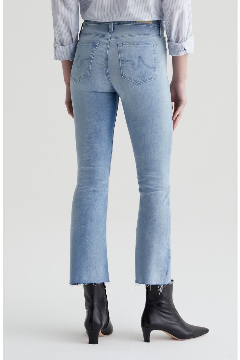 Farrah Raw Hem Crop Bootcut Jeans, Alternate, color, 24 YEARS LOOKING GLASS