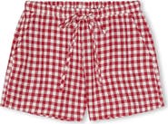 Rails Jenner Gingham Pull-On Linen Shorts