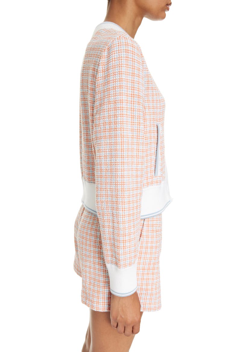 Tweed Cardigan Jacket, Alternate, color, ORANGE