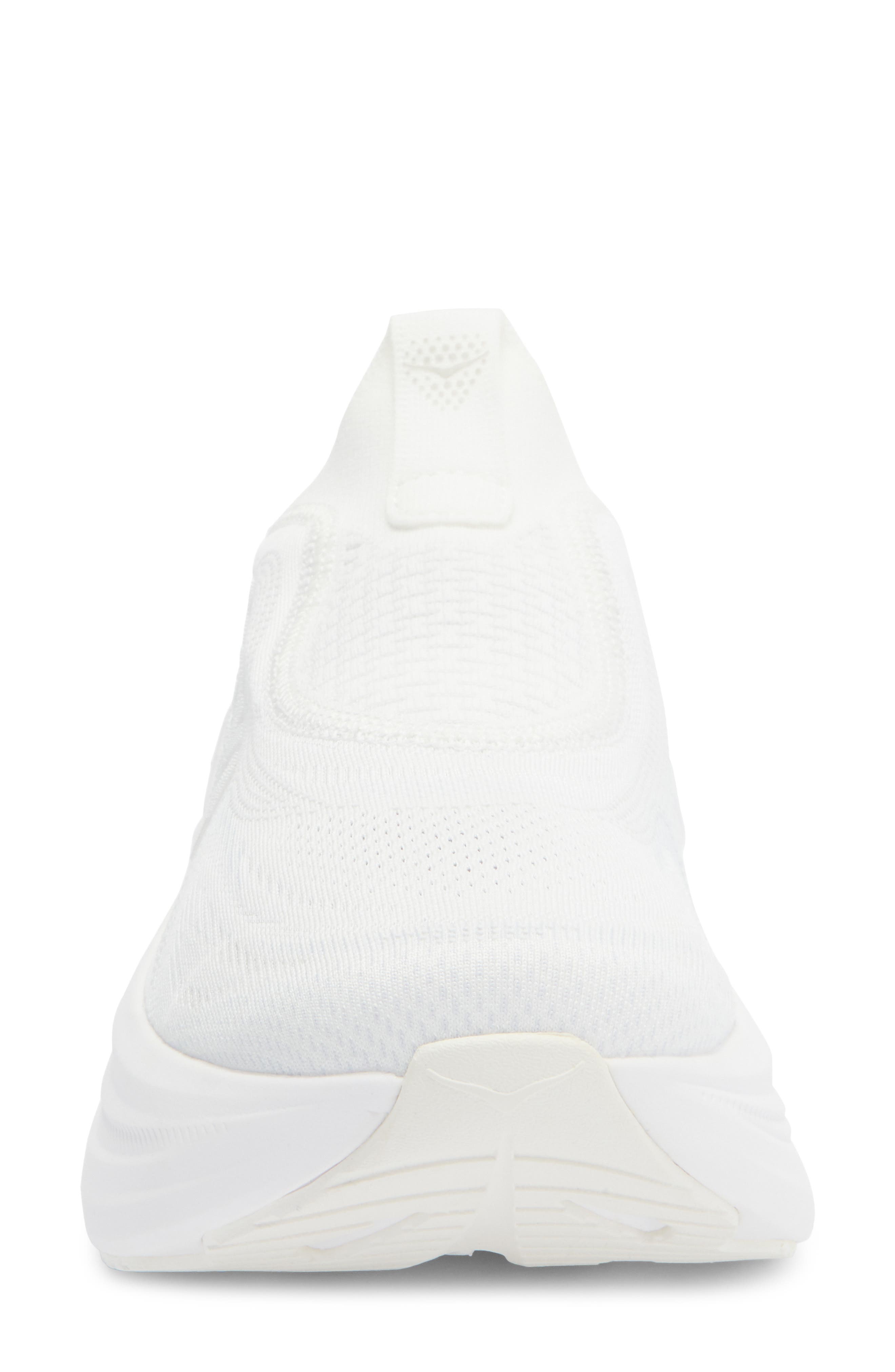 HOKA Skyward Laceless Recovery Sneaker, Alternate, color, White / White