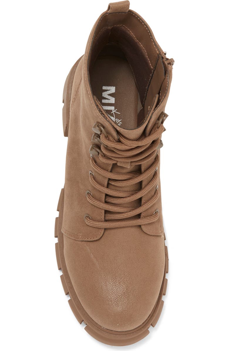 MIA Kids' Little Mia Combat Boot, Alternate, color, Taupe Brus