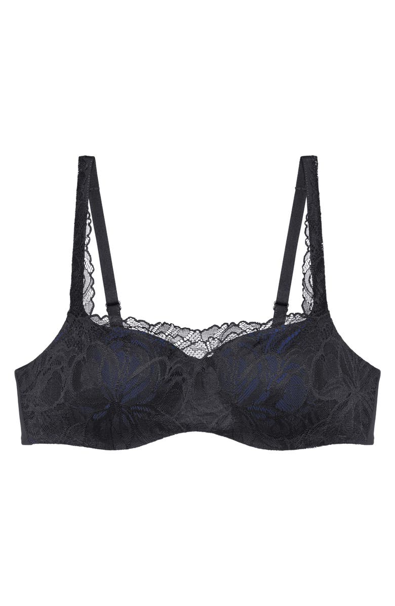 TRIUMPH Body MakeUp Illusion Lace Balconette Bra, Main, color, Black