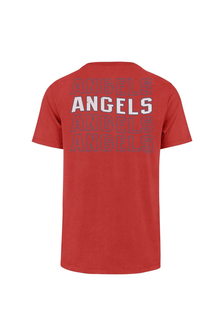 Men's '47 Red Los Angeles Angels Hang Back Franklin T-Shirt, Alternate, color, Red