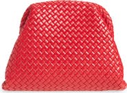 Bottega Veneta The Pouch Padded Intrecciato Leather Clutch