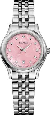 Balmain Beleganza Diamond & Mother-of-Pearl Bracelet Watch, 27.5mm