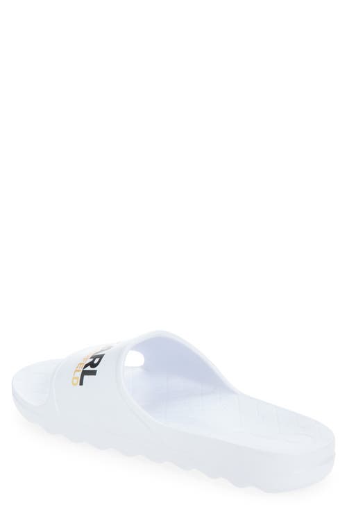 Karl Lagerfeld Paris Stripe Logo Pool Slide