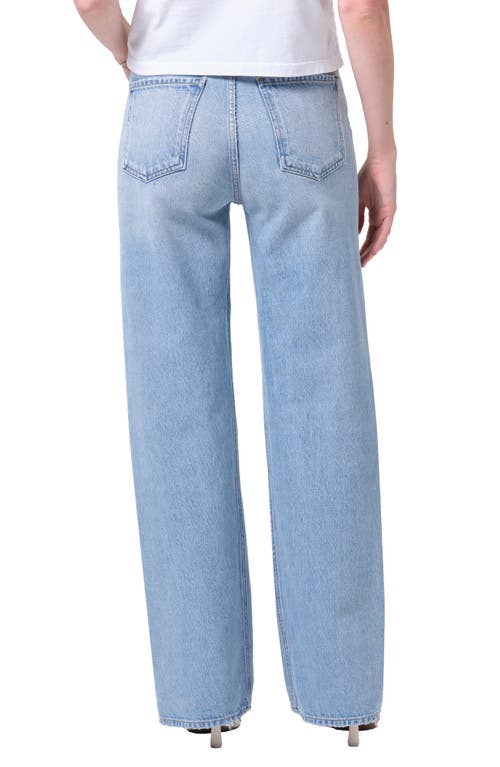 Agolde Ren High Waist Wide Leg Jeans In Blue