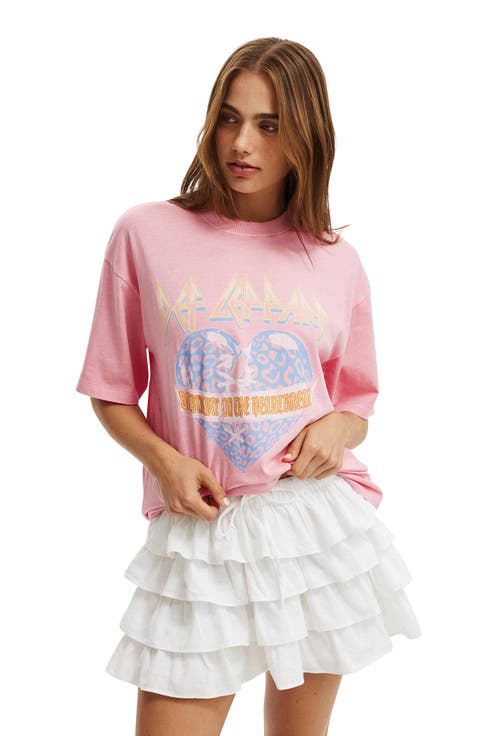 Women's The Lcn Music Boxy Graphic Tee