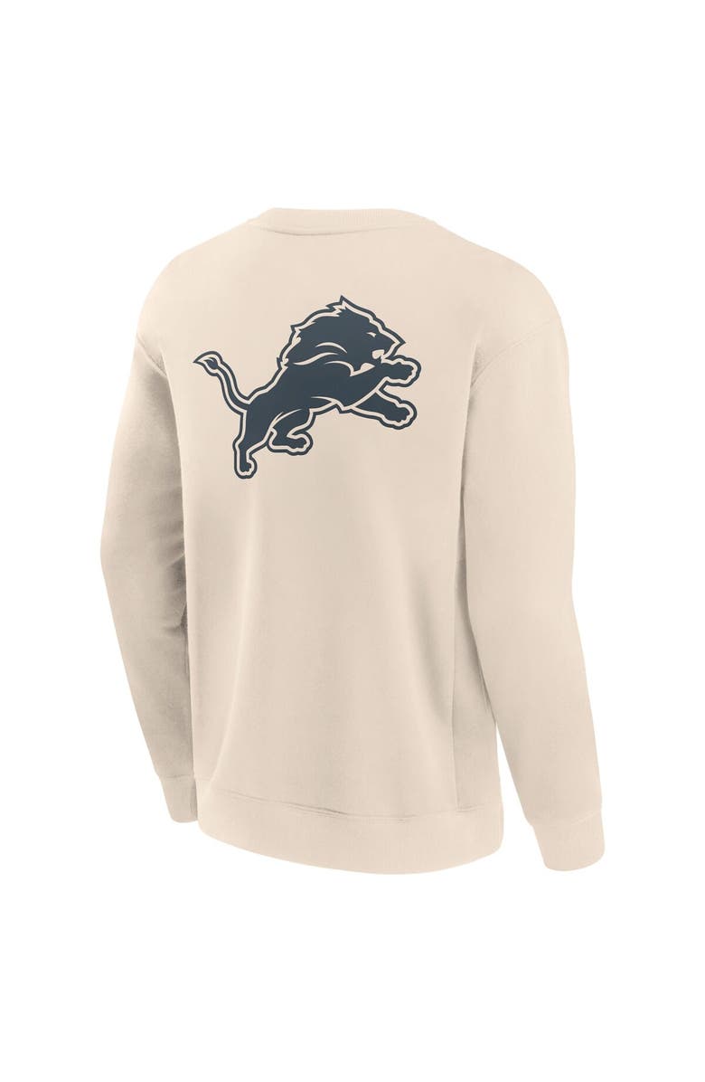FANATICS Men's Fanatics Cream Detroit Lions Elements Future Ground Lettering Pullover Sweatshirt, Alternate, color, Cream