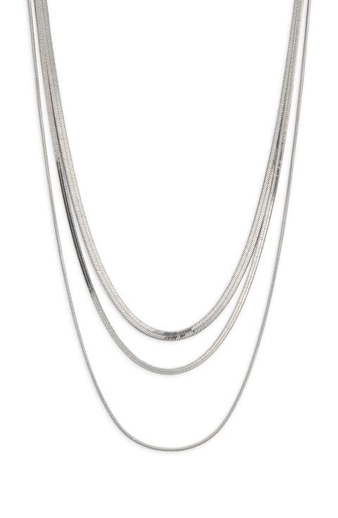 Multirow Snake Chain Necklace
