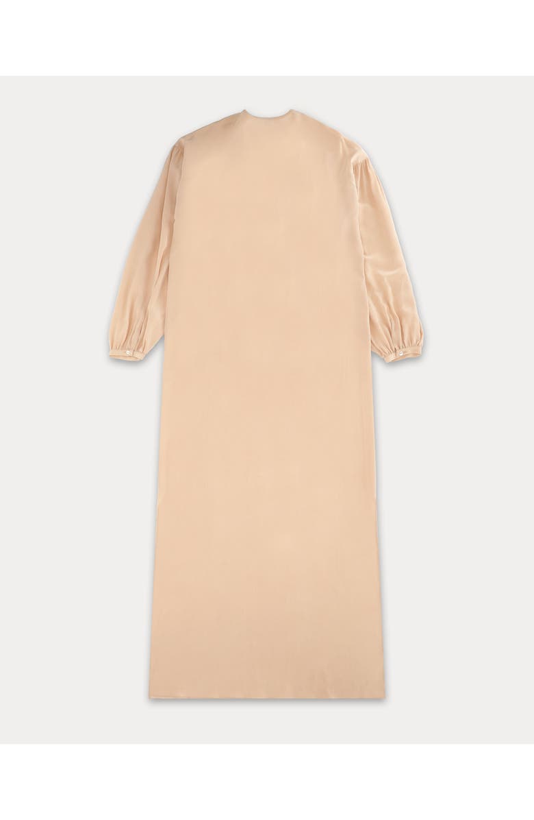 Fortela Allegra Embroidered Silk Dress, Alternate, color, Beige