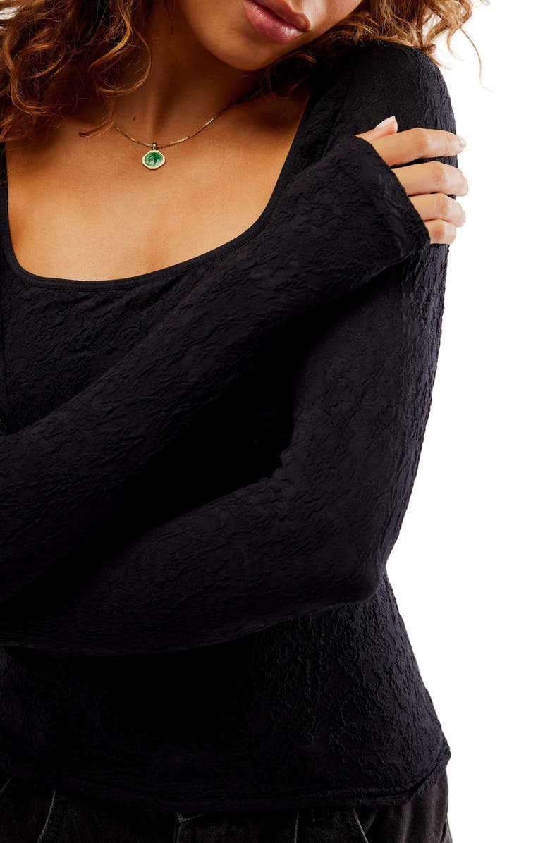 Free People Have It All Square Neck Knit Top, Alternate, color,