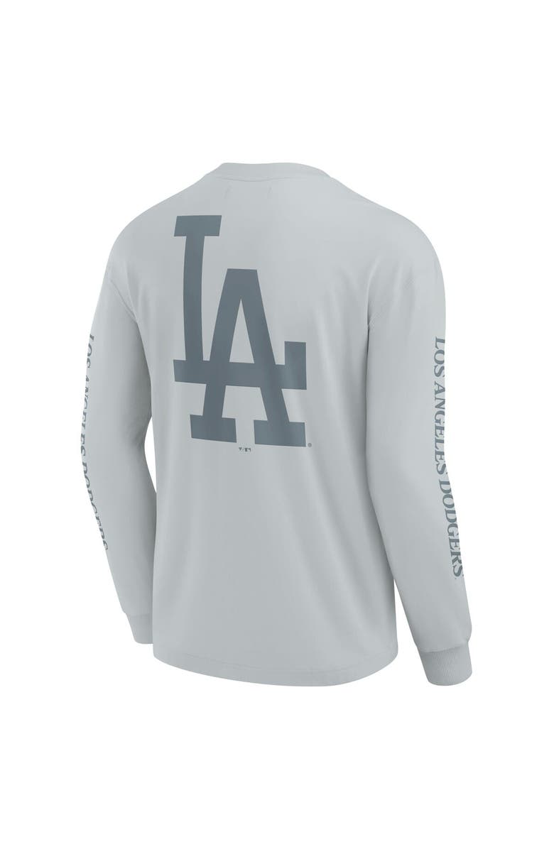 FANATICS Men's Fanatics  Gray Los Angeles Dodgers Elements Strive Long Sleeve T-Shirt, Alternate, color, Gray