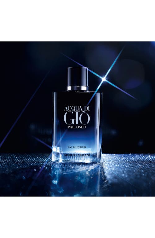 Armani Collezioni Armani Beauty Acqua Di Gió Profondo Eau De Parfum Set In Transparent