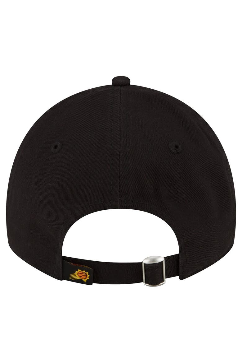 Men's New Era Black Phoenix Suns Team 2.0 9TWENTY Adjustable Hat, Alternate, color, Black