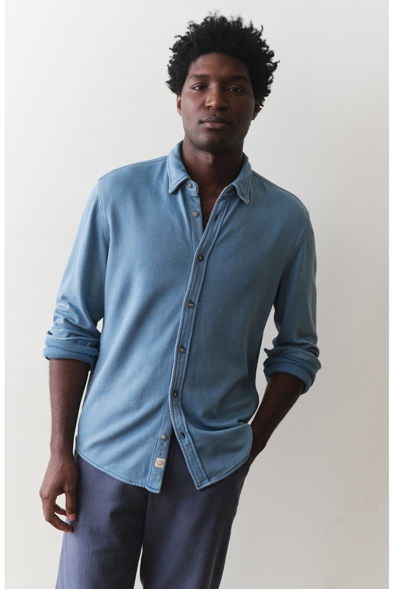 Pacifica Button-Up Shirt, Alternate, color, INDIGO