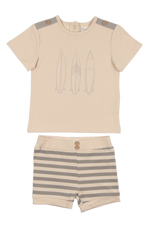 Kids' Island Stripe Top & Shorts Set (Baby & Toddler)