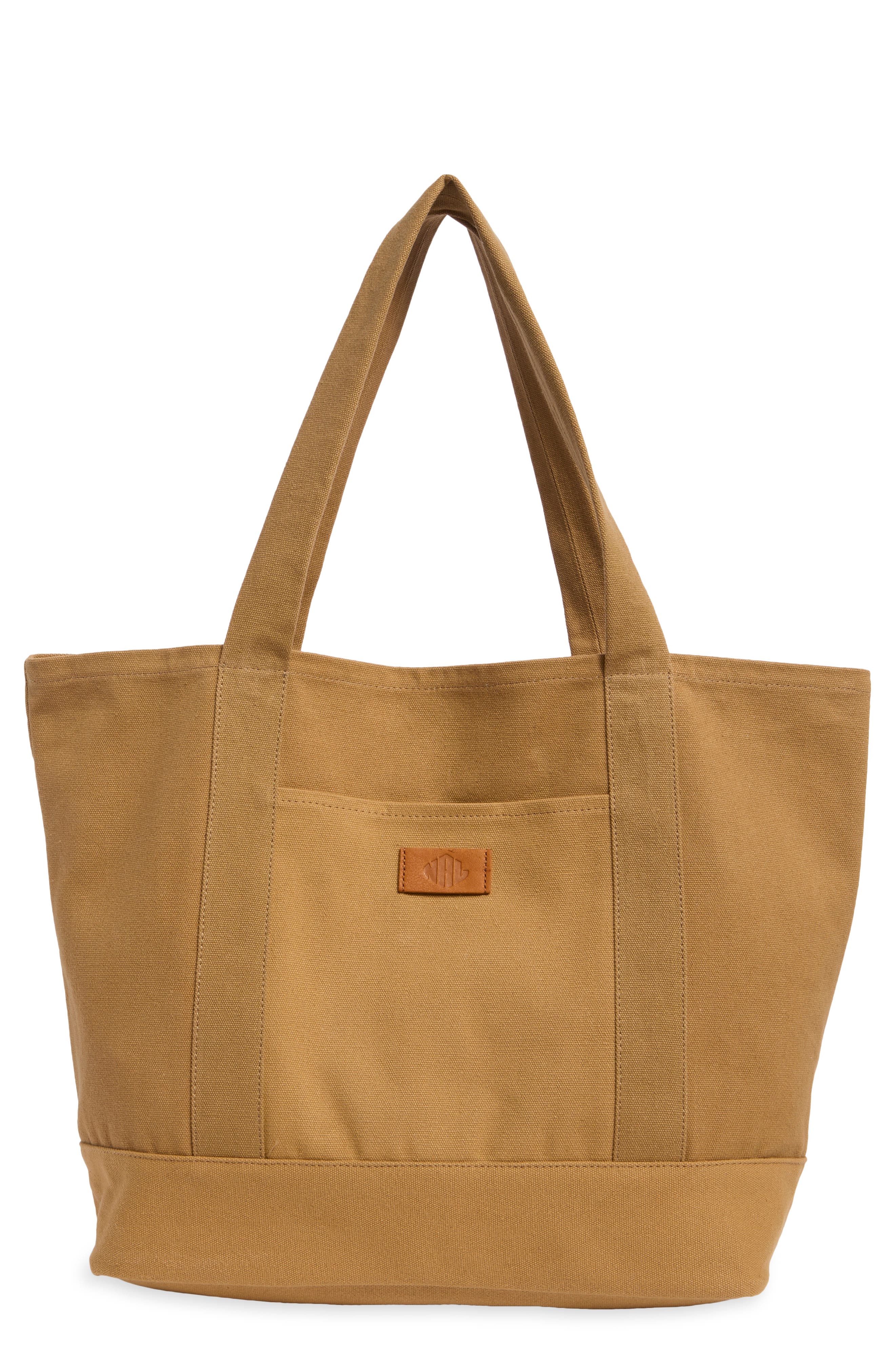 Kylee Canvas Tote Bag, Main, color, KHAKI