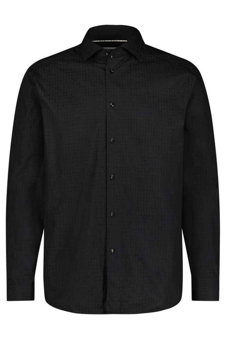 Alligator Jacquard Shirt, Main, color, Black