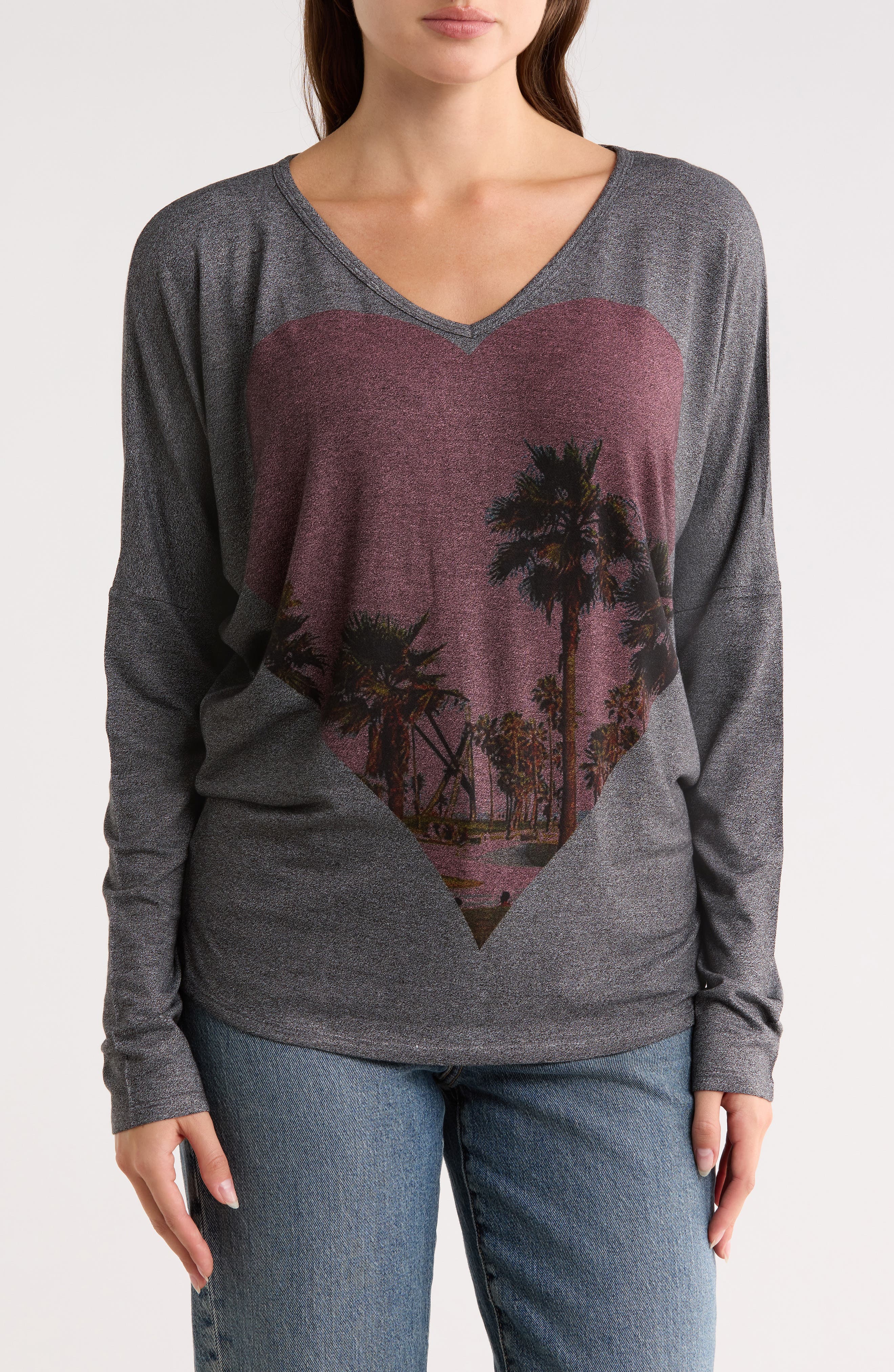 V-Neck Dolman Sleeve Sweater