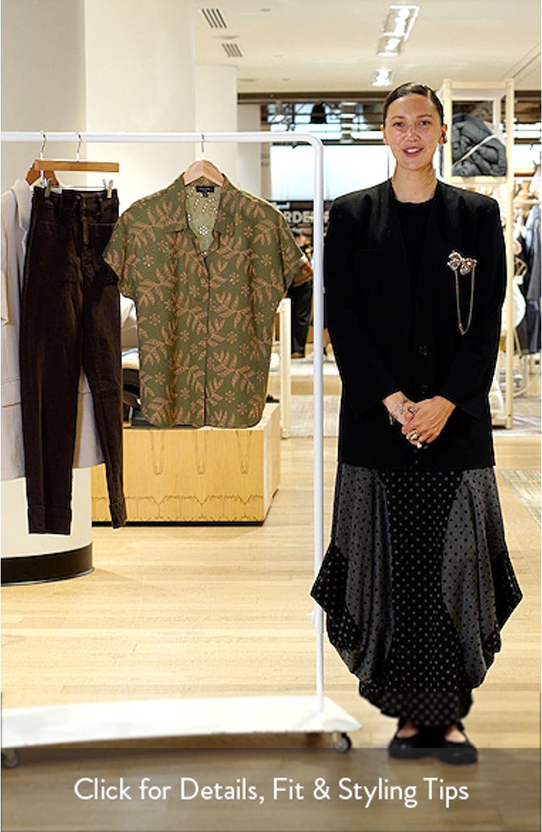 Cotton Broderie Anglaise Camp Shirt, sales video thumbnail